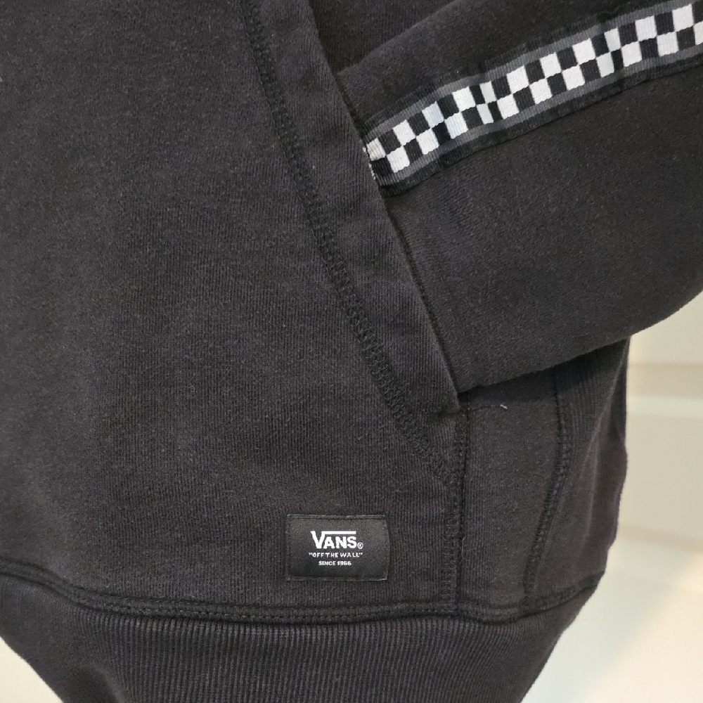 Vans Black Hoodie with Checkered Detail - Picture 4 of 4